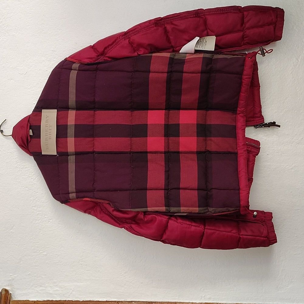Burberry red jacket size Small - Picture 6 of 14